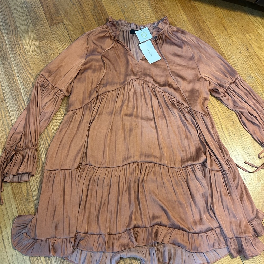 NWT goldish brown dress size Large!